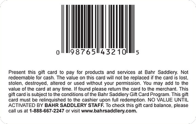 bahr saddlery-back